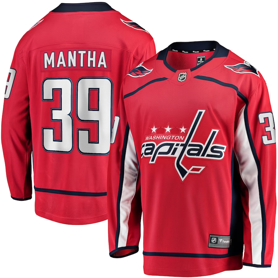 Men's Washington Capitals Anthony Mantha #39 Red Home Breakaway Jersey